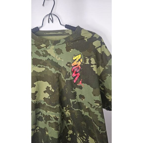 JORDAN ZION CARBON T-SHIRT MEN'S US STYLE # DH9711-335 Size L - Picture 2 of 8